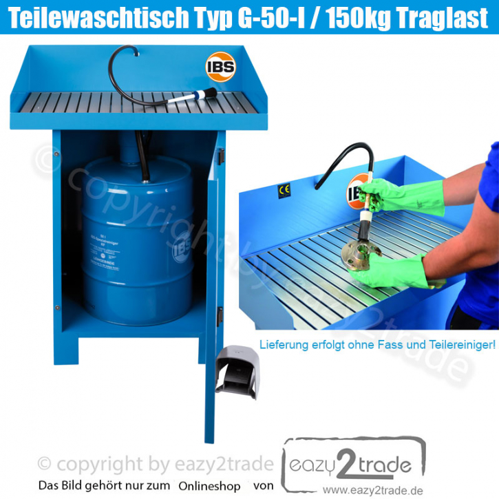 Teilewaschtisch G-50-I 150kg Last IBS Scherer