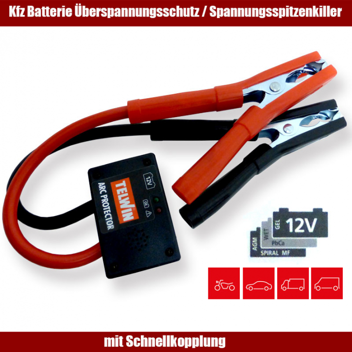 Überspannungsschutzgerät, Spannungsspitzenkiller, Überspannungsschutz 12V |  Arc Protector