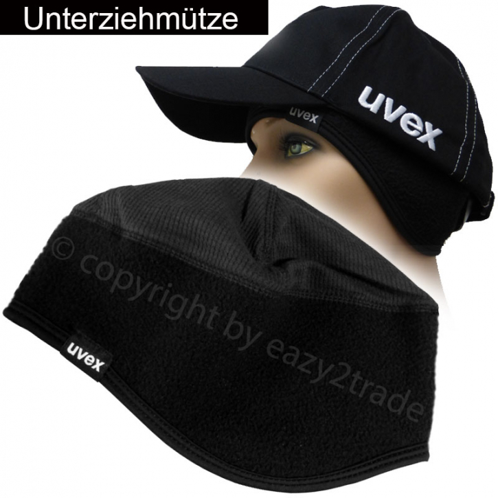 UVEX Wintermütze zum Tragen unter dem Schutzhelm S-M+L-XL schwarz 