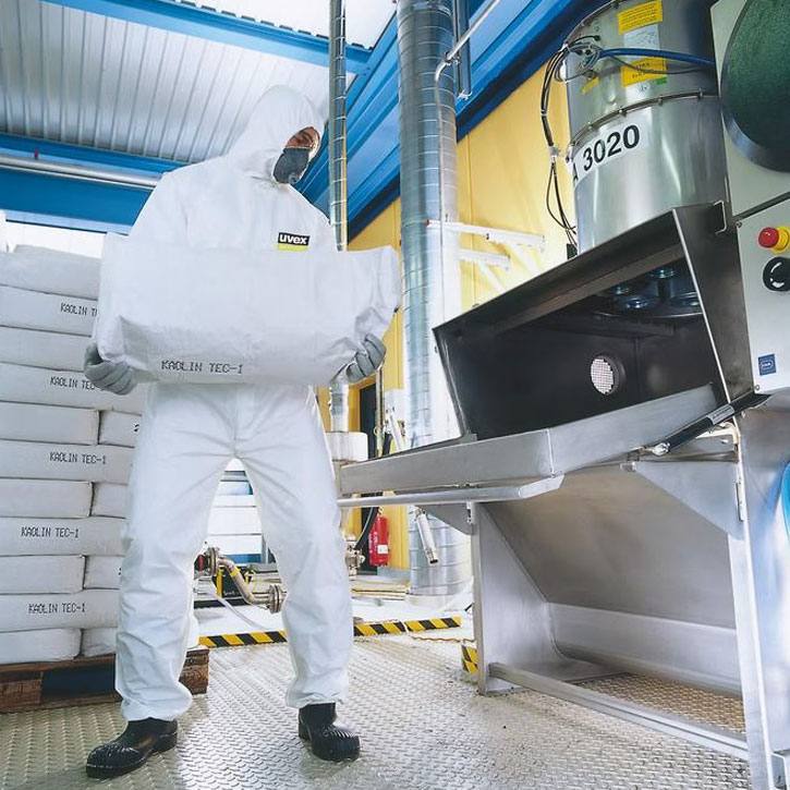 Chemikalienschutzanzug uvex comfort Kat. 3, Typ 5/6 Art. 98710 | 10 Stück