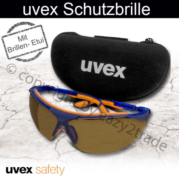 uvex Sonnenschutzbrille i-vo blau/orange getoent UV400