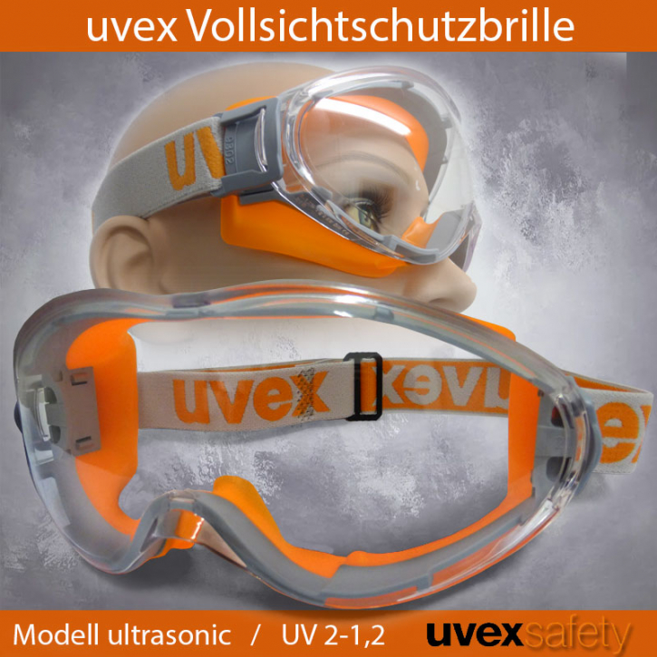 uvex Vollsichtbrille Schutzbrille ultrasonic 9302 klar