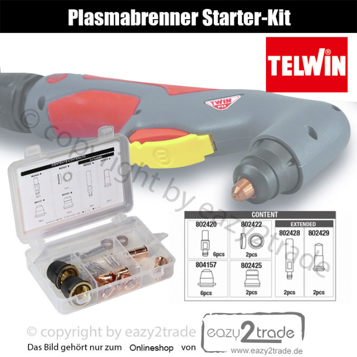 Verschleißteile für Plasmabrenner | Starter-Kit 20 teilig | Technology Plasma 60 XT Telwin