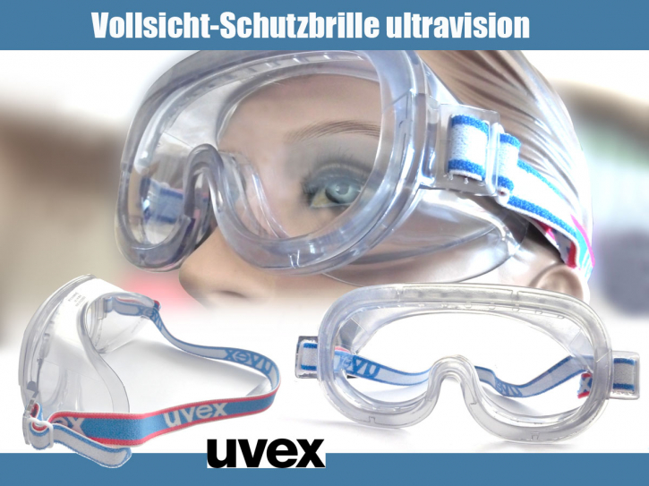 Vollsichtbrille Schutzbrille uvex beschlagfrei Scheibenwechsel möglich