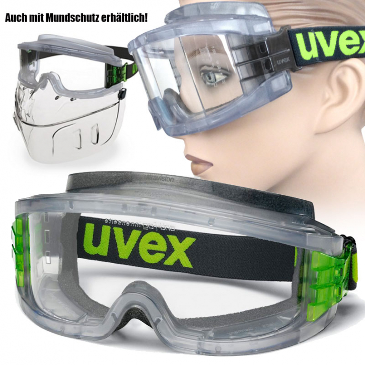 Vollsichtschutzbrille ultravision 9301626 |  für Brillenträger geeignet | uvex