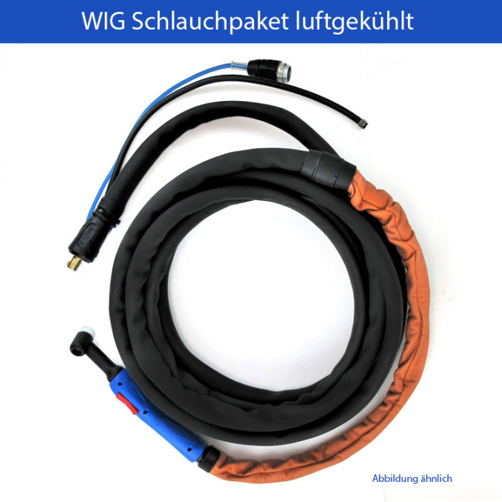 WIG Schlauchpaket SR17 luftgekühlt Schlauchlänge 4 Meter | 13 mm Dorn