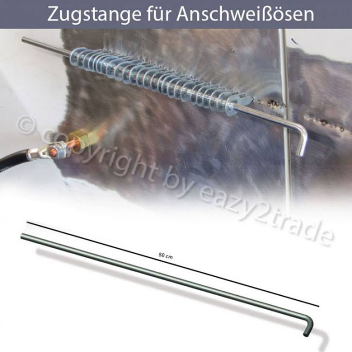 Zughebel, Zugstange für Anschweißösen, Zugösen | Länge 500 mm