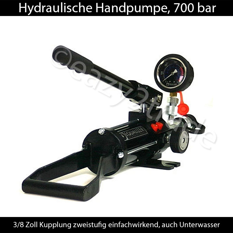 NEU! Hydraulik Handpumpe einfachwirkend 25cm³ 45cm³ mit Handhebel bis 310  bar – Blau Hydraulik