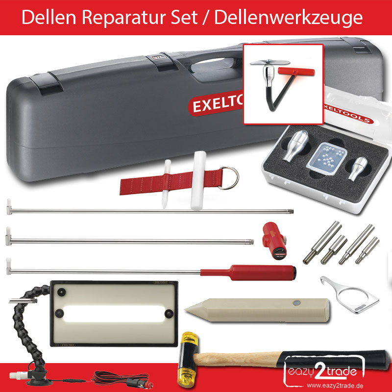 Ausbeulwerkzeug Dellen Reparatur PDR Dellen Reparaturset Gleithammer Repair Set 