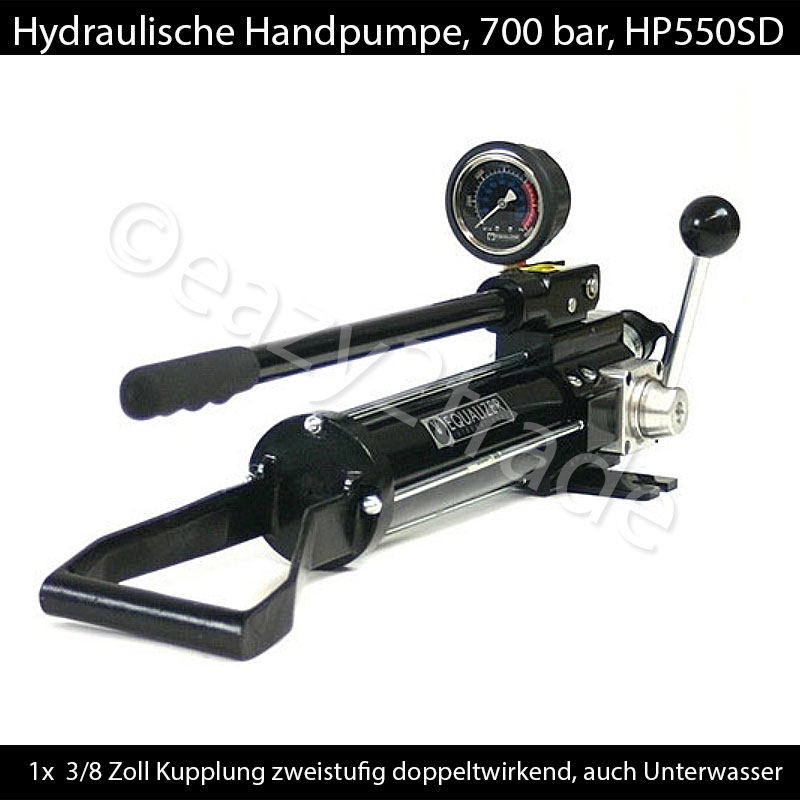 Manuelle hydraulische Hochdruck-Handpumpe mit 700 bar für doppelt