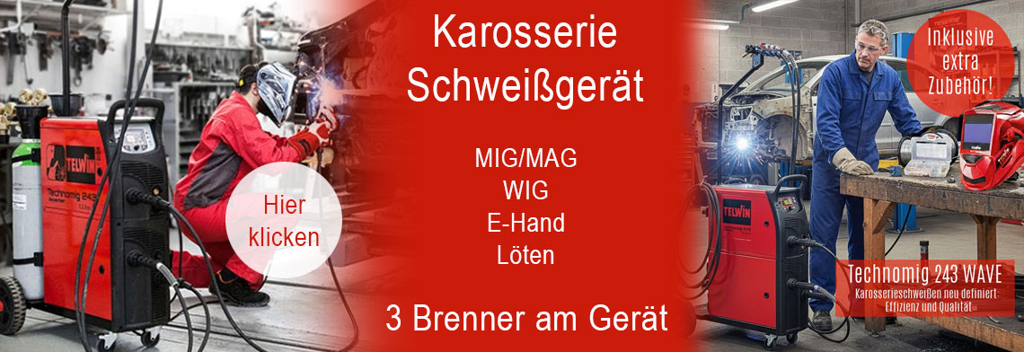 Karosserie Schweißgerät MIG/MAG, WIG, E-Hand, Löten