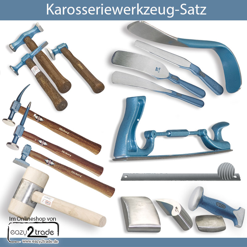 Craft-Equip 22 tlg.Karosserie Ausbeulwerkzeug Satz - Werkstatt