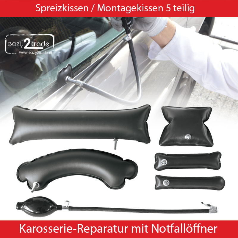 MAVURA Luftkissen PowerKissen AirBag Montagekissen Spreizkissen  Montagehilfe, Pumpkissen Hebel Hebekissen Fester Montage Kissen Spanner  [2er Set]