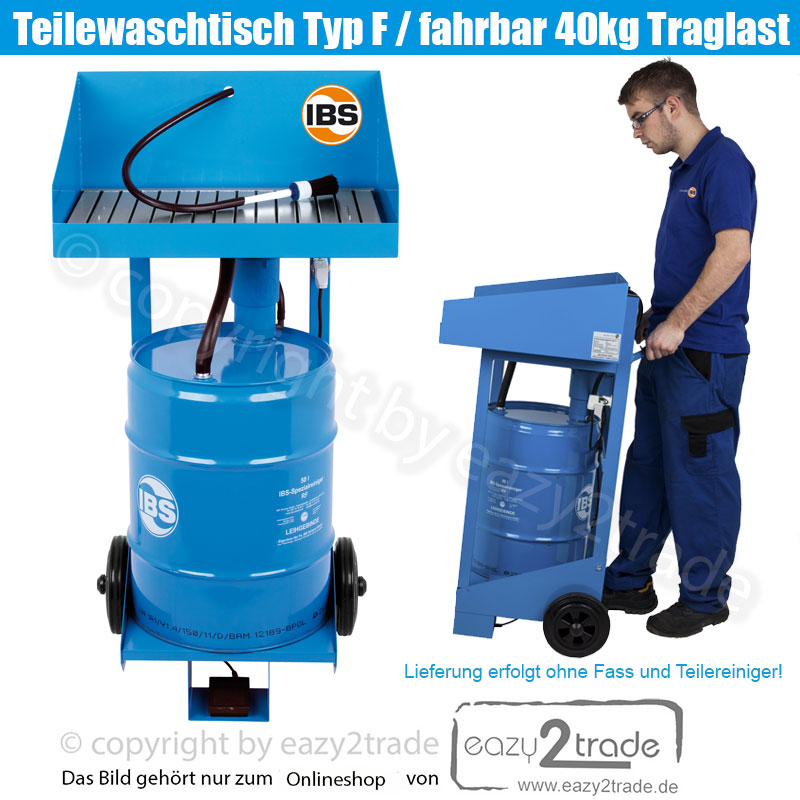 Teilewaschgerät F2 mit Anschluss für ein Fass à 50 Liter