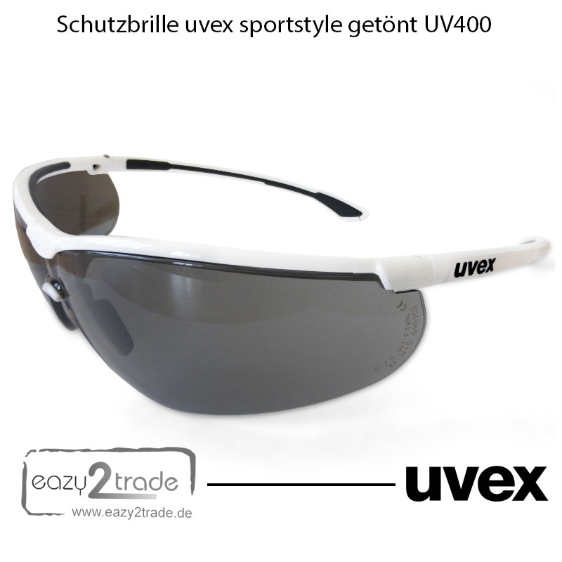 leichte und sportliche Arbeitsschutzbrille uvex i-works ACE-Edition getönt 
