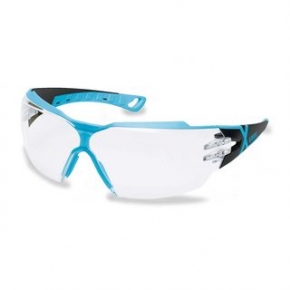 Arbeitsschutzbrille uvex Augenschutz | Bügelbrille pheos cx2 schwarz/hellblau