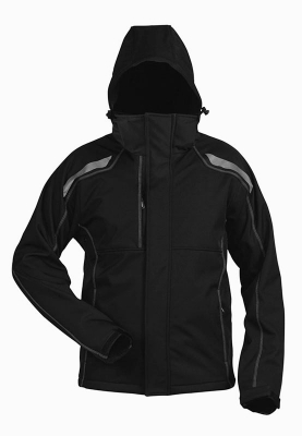 Softshelljacke schwarz Herren Größe M, L