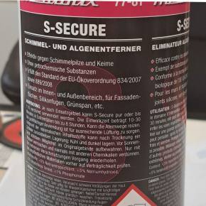 S-SECURE Schimmel- & Algenentferner – Hochwirksam, Öko-Standard & Made in Germany