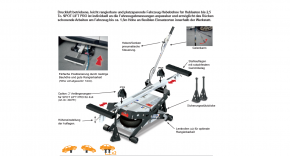 Druckluft Wagenheber, Mini Hebebühne Auto für Garage max. 9 bar | bis 2500kg