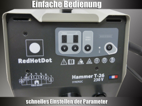 Ausbeulspotter für Karosserie Instandsetzung | 3800A Hammer T-26 | inkl. Fahrwagen, Zugbrücke, Zubehör