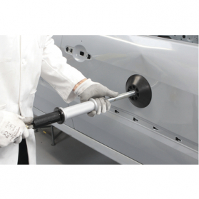 Pneumatischer Druckluft Beulenhammer, Ausbeulhammer 2,5kg inkl. 3 Stck. Saugnäpfe