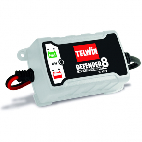 Telwin DEFENDER 8: Intelligentes 6V / 12V Erhaltungsladegerät (AGM, GEL, EFB) | TRONIC