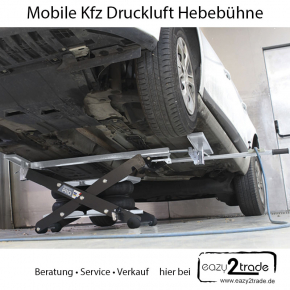 Kfz Hebebühne fahrbar Hydraulisch Druckluft bis 2,5 Tonnen