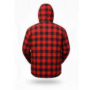Thermojacke mit Kapuze CRAFTLAND Holzfällerjacke rot-kariert Gr. L