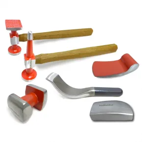 Karosseriehammer Set 6 tlg. Satz für Karosserie | inkl. Kunststoffkoffer
