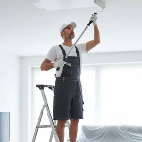 Kurze Herren Arbeitslatzhose schwarz beige Gr. 44 - 64 von Korsar