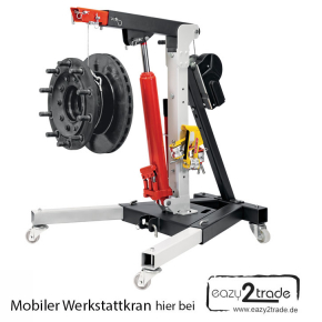 Mobiler Werkstattkran für LKW und Nutzfahrzeuge | bis 200 kg