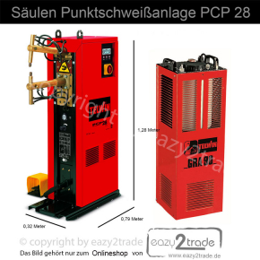Telwin PCP 28 LCD – Pneumatische Säulen-Punktschweißmaschine mit digitaler Mikroprozessorsteuerung