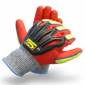 Ringers Gloves 068: Mechaniker Handschuhe mit Stoßschutz & Schnittschutz A6