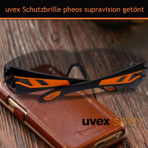 uvex Schutzbrille pheos supravision HC/AF UV-Schutz Nano Clean Effekt 9192.245