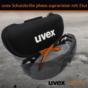 uvex Schutzbrille pheos supravision HC/AF UV-Schutz Nano Clean Effekt 9192.245