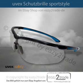 uvex Schutzbrille sportstyle supravision extreme EN 166, 170 UV 400 2C-1,2 W 1 FTKN CE 9193.376