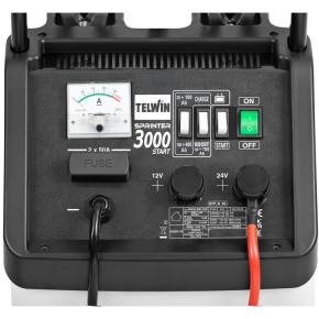 Telwin Sprinter 3000: 12V/24V Ladegerät & Starthilfegerät (BOOST) für WET/EFB