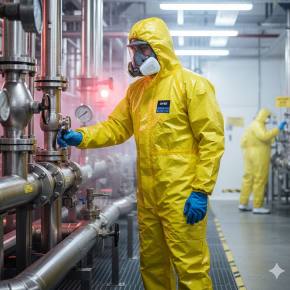 Chemieschutzanzug Kat. 3 uvex Typ 3B 4/5 | 10 Stück