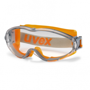 uvex Vollsichtbrille ultrasonic | klare Scheibe | 9302 orange/grau